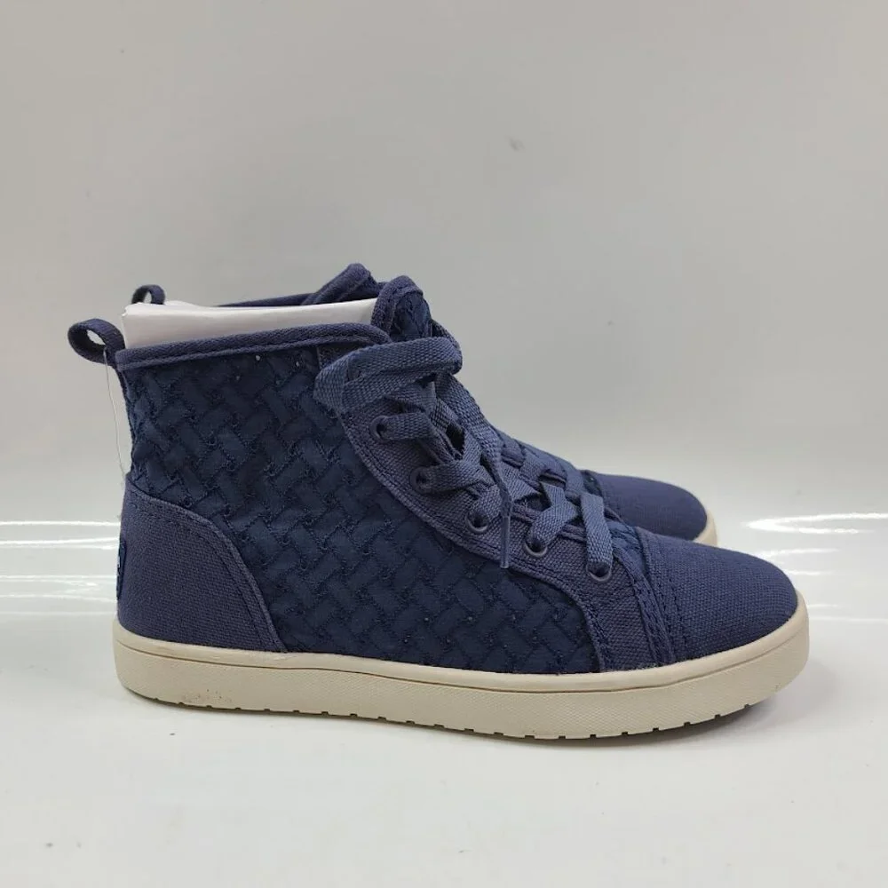 Koolaburra Girl's Navy Kellen Lace‎ Up High-Top Causal Sneaker Shoes Size 1